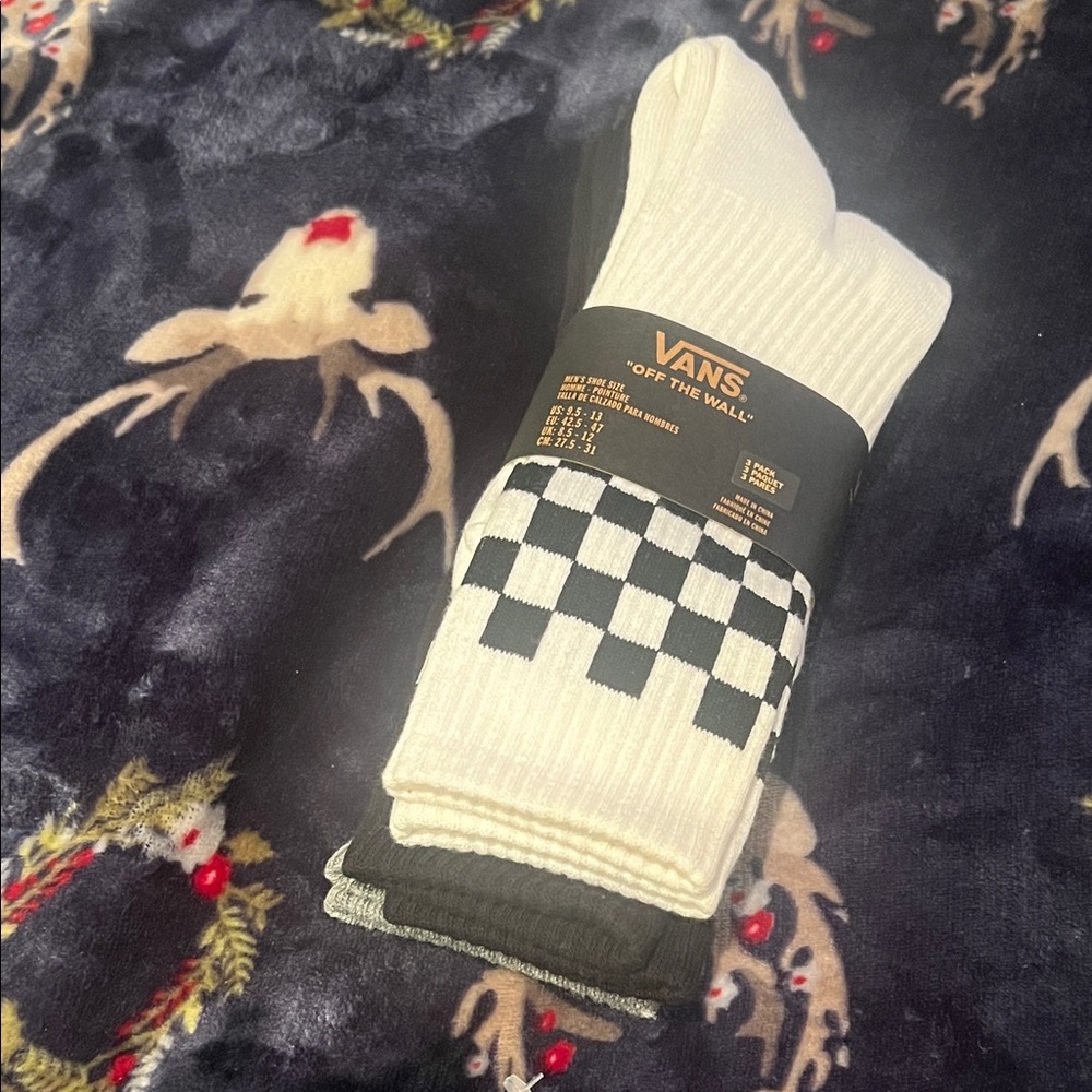 Vans Men's Checkered Socks - 3 pair